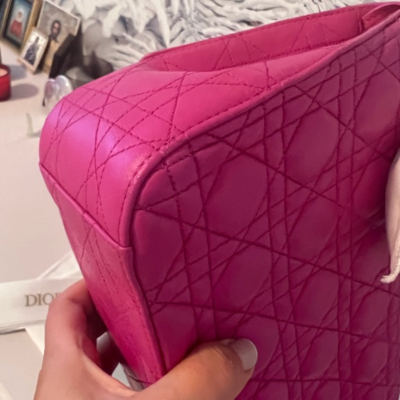 Christian Dior Fuchsia Cannage Quilted Lambskin Leather Miss Dior - Picture 14 of 15